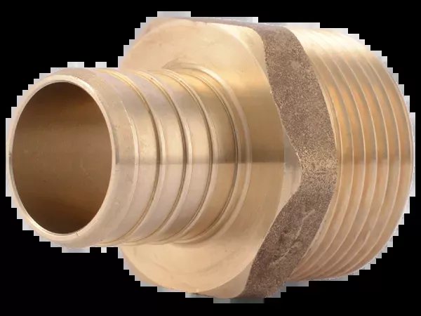 SharkBite UC140LF 1" x 1" MNPT Brass PEX Crimp Male Adapter