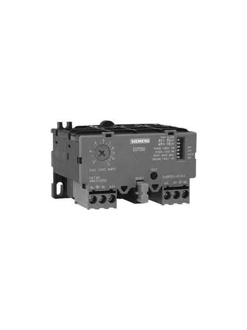 Siemens 3UB81234JW2 100 to 300 Amp 1NO 1NC Solid State Overload Relay