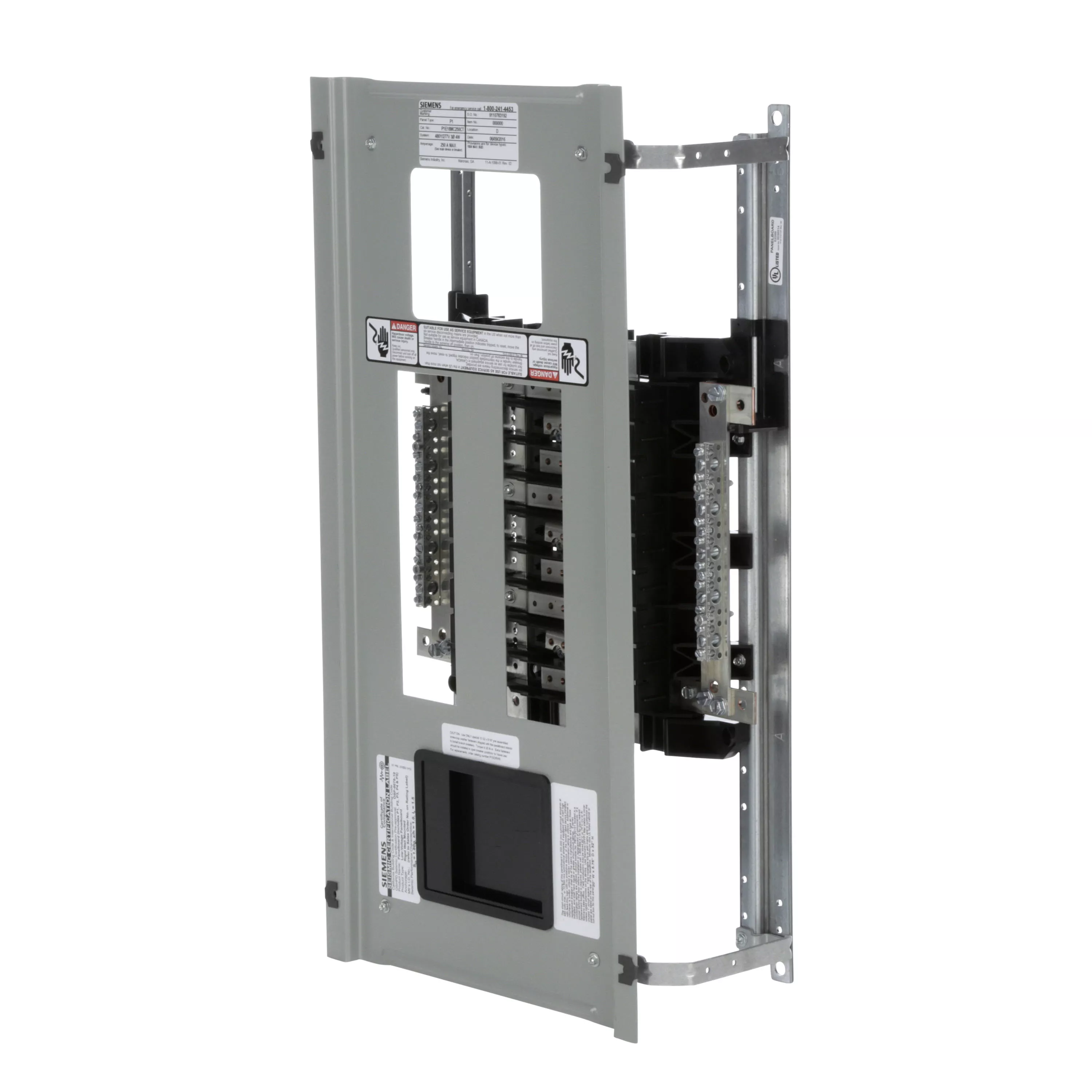 Siemens P1E18MC250CT 480 Star/277 Volt 250 Amp 3-Phase 4-Wire Copper Bus Convertible Main Panelboard Interior