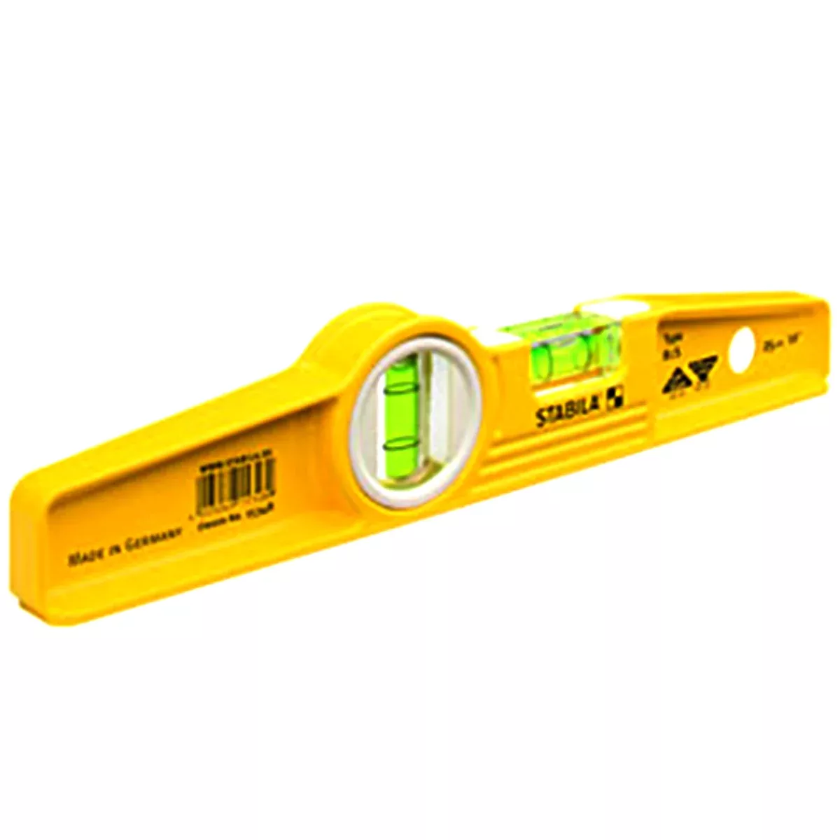 Stabila 25010 10" Die Cast Non-Magnetic Torpedo Level