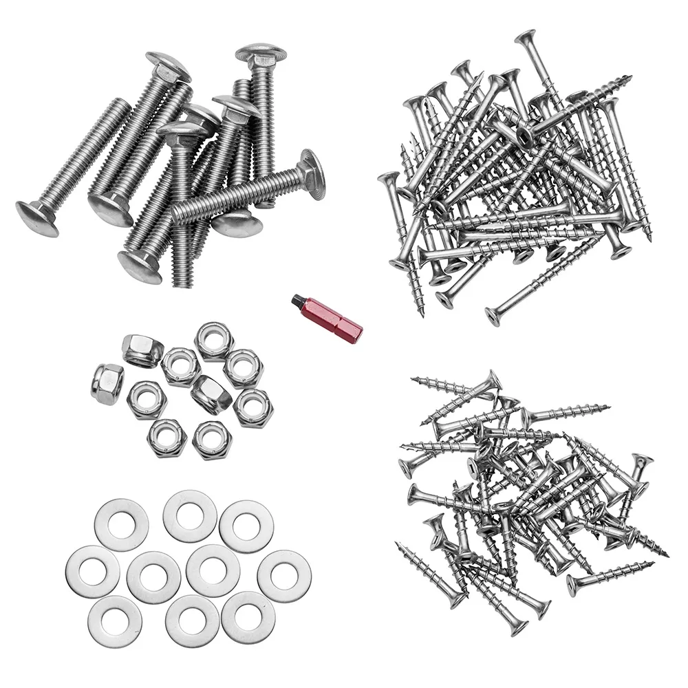 Stainless Steel Hardware Pack for Rockler Bar-Height Adirondack Table