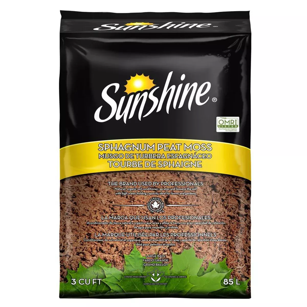 Sunshine 3 Cu. Ft. Peat Moss