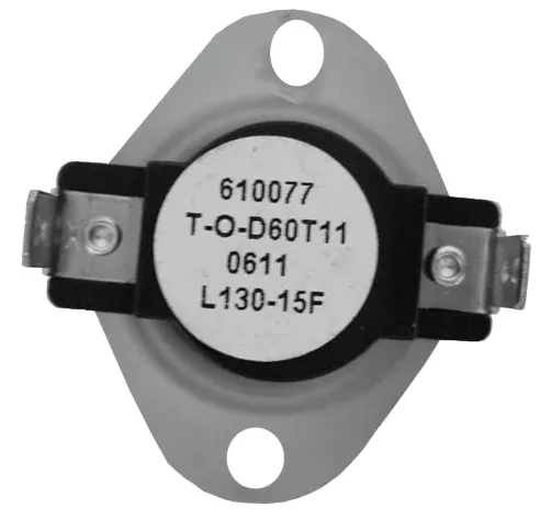 Supco L130 L-Series Snap-Action SPST Limit Control Thermostat, L130-15F