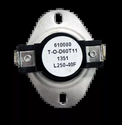 Supco L250 L-Series Snap-Action SPST Limit Control Thermostat, L250-40F