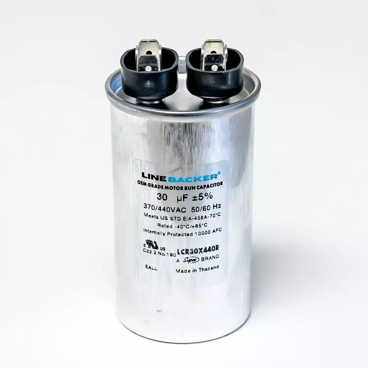 Supco LCR30X440R 30 MFD, 440 VAC Linebacker Round Run Capacitor