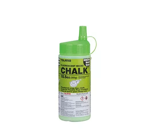 Tajima PLC2-FG300 Ultra-Fine Micro Chalk, Fluorescent Green, Easy-Fill Nozzle, 10.5 oz.