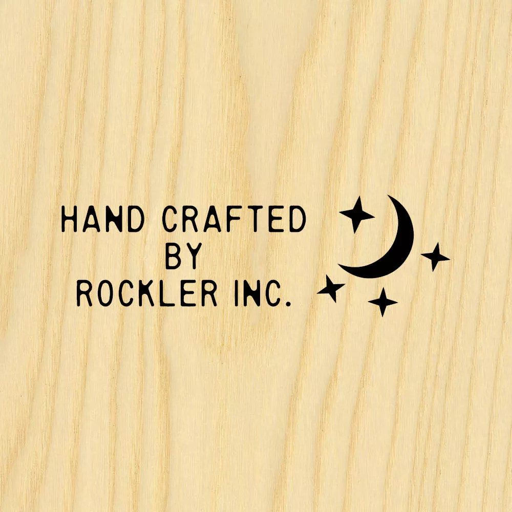 Three-Line Starry Night on Right Branding Iron, Head Only (for Torch-Heated Handle)