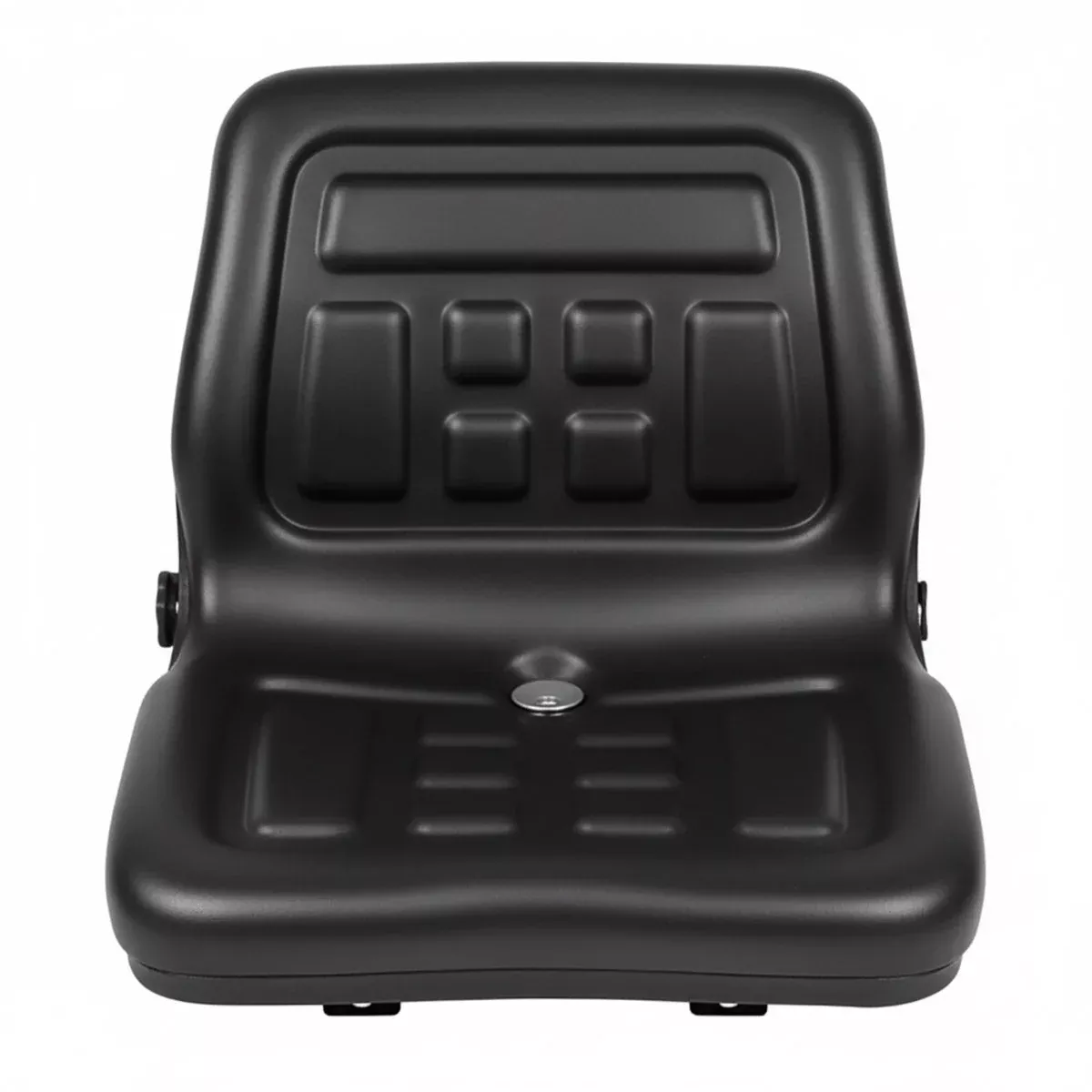 TISCO Compact Tractor Seat with Slide Tracks - Black Vinyl