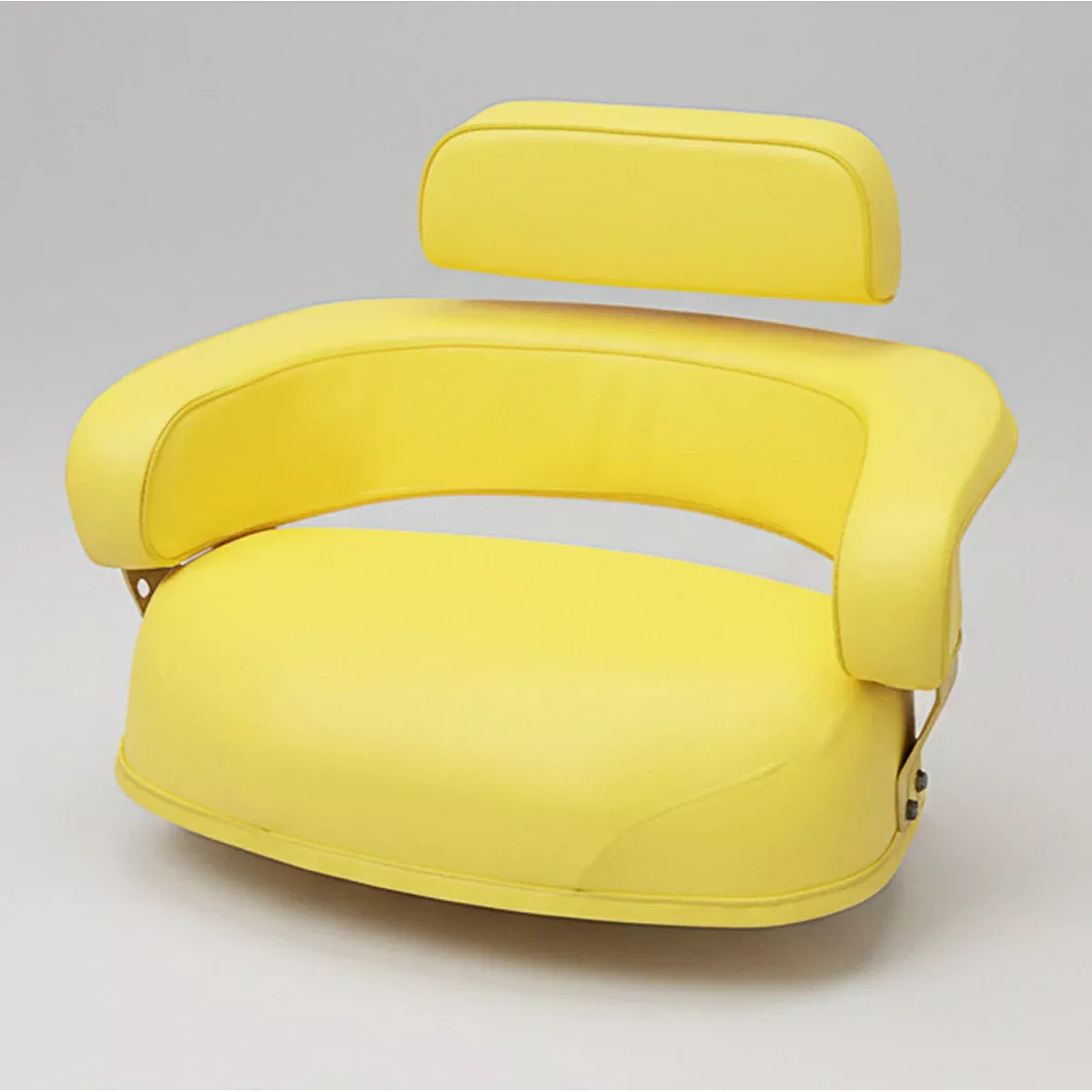 TISCO Seat Cushion Set for John Deere - 3-Pieces, Yellow Vinyl, without Brackets