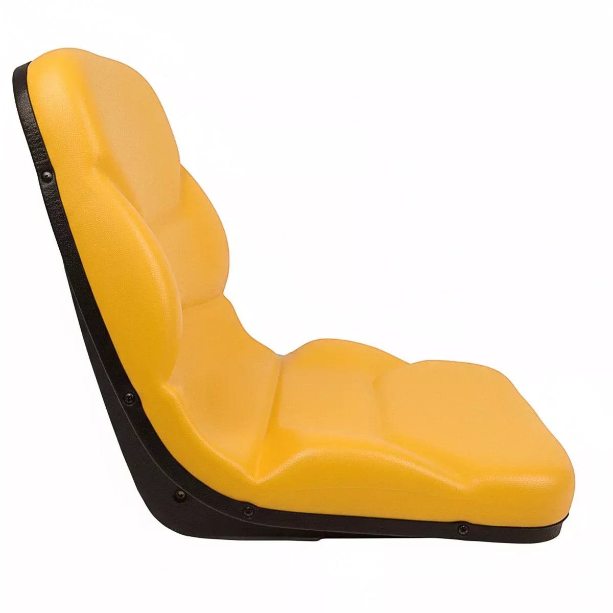 TISCO Seat for Industrial & Utility Applications - Contoured, High-Back, Yellow Vinyl