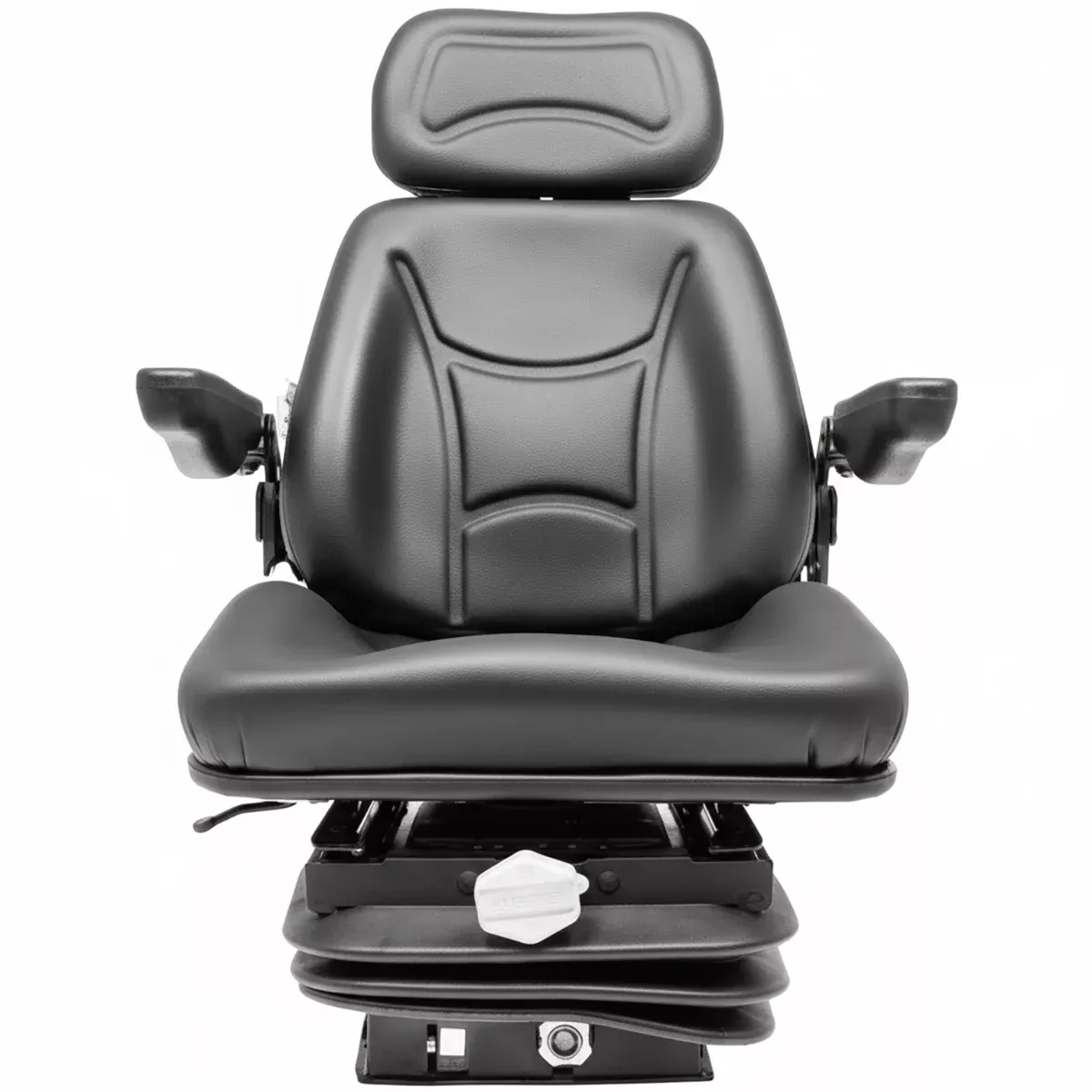 TISCO Tractor Cab Seat - with Suspension, Black Vinyl