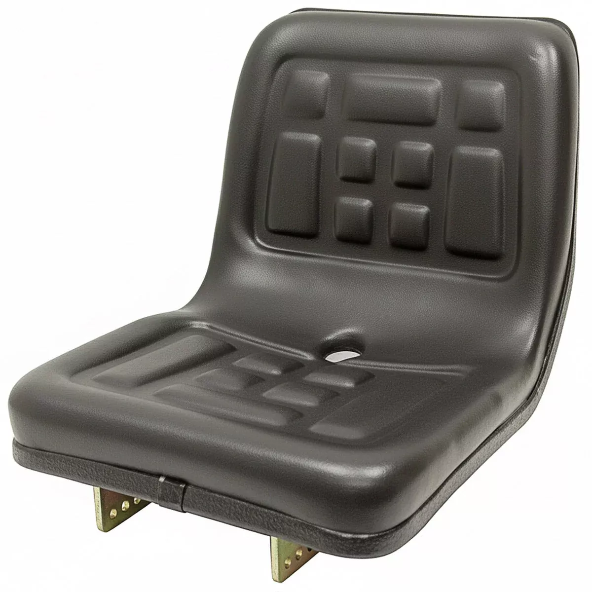 TISCO Universal Seat for Compact Tractors - Flip Type Brackets, Black Vinyl