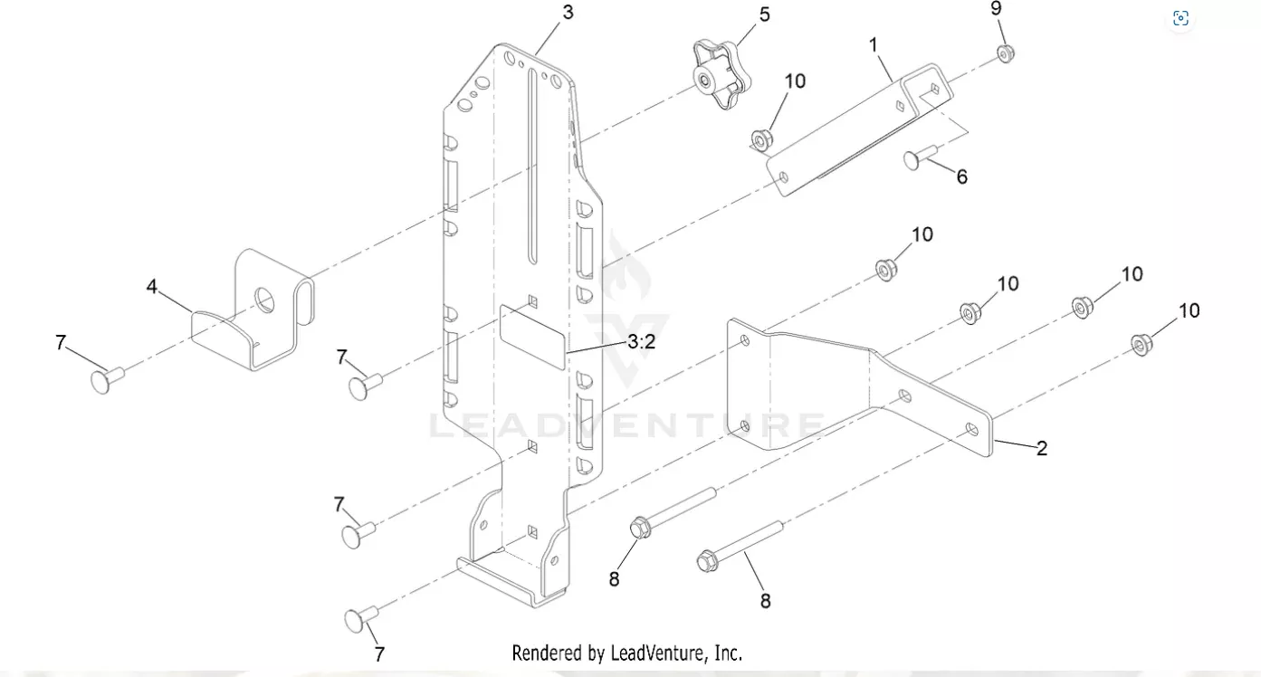 Toro 147-6345 Bucket Mount Kit for 4000 Series Mowers