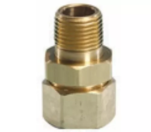 TracPipe AutoFlare FGP-FST-750 3/4" MNPT Brass Straight Adapter, for CounterStrike CSST Flexible Gas Pipe