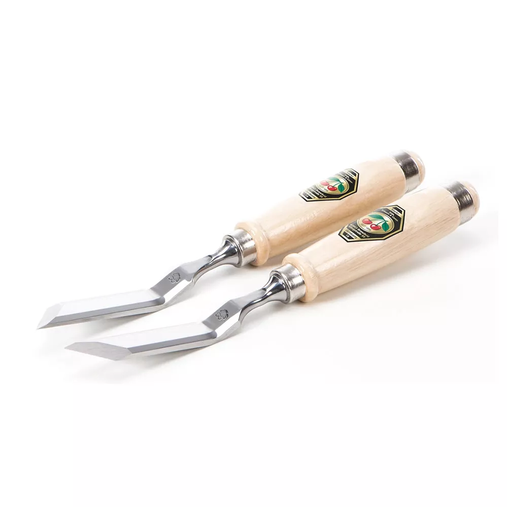 Two Cherries - Cranked Skew Chisels