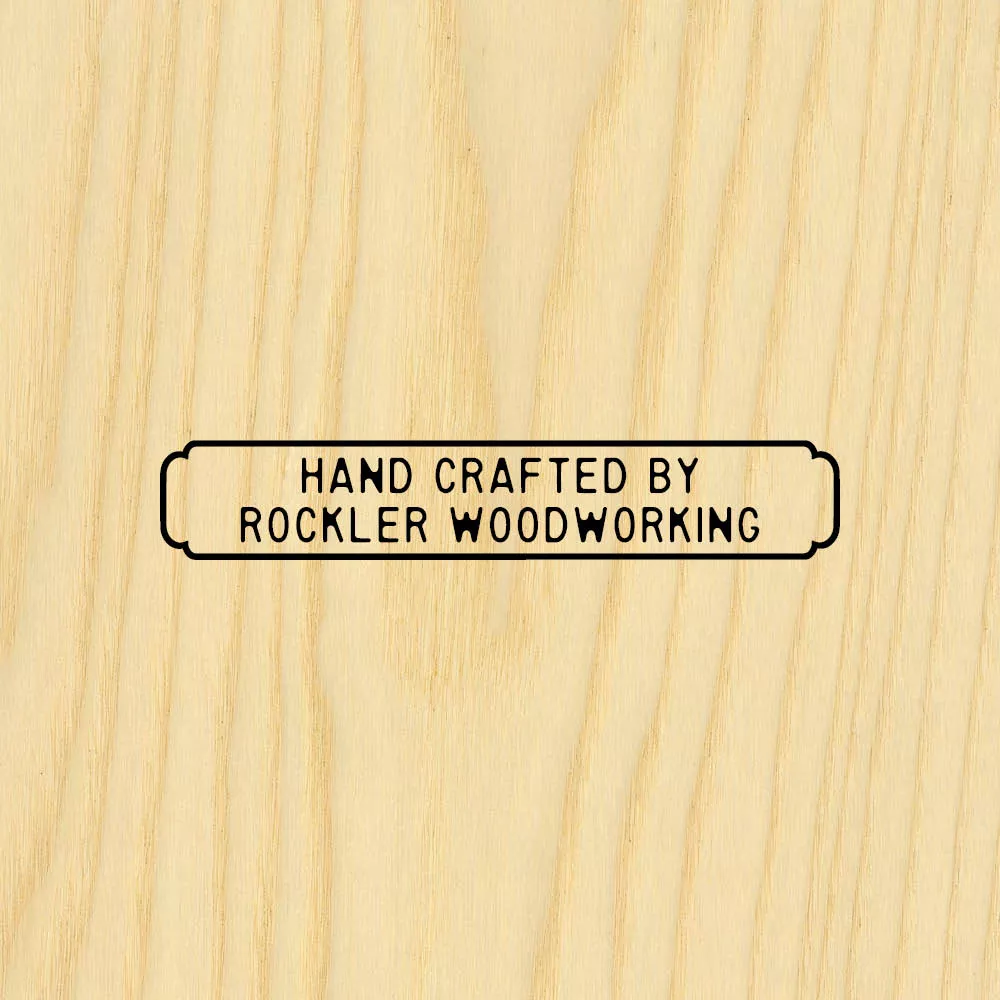 Two-Line Rectangle Branding Iron, Head Only (for Electric Handle)
