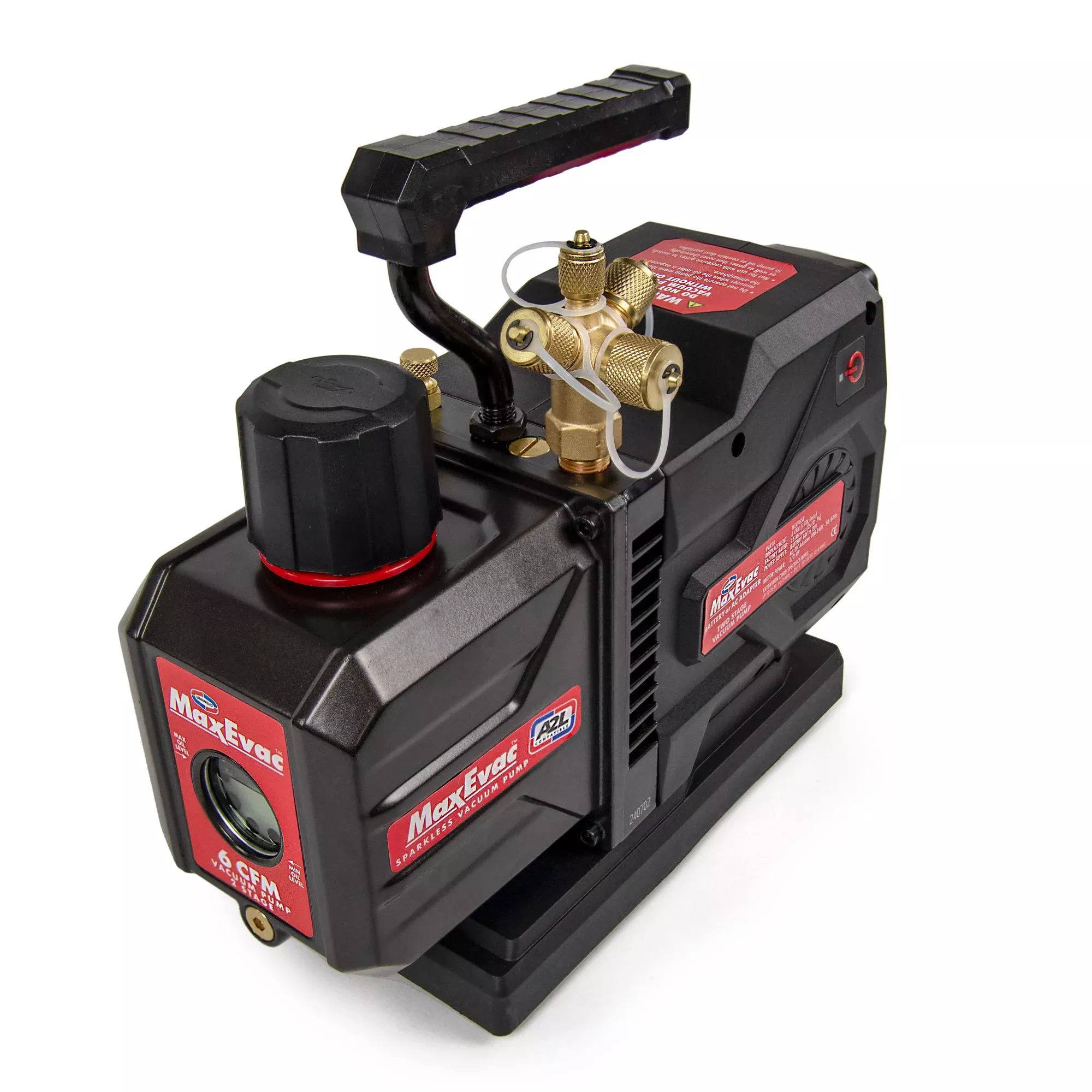 Uniweld MEVP6SB 6 CFM, 2-Stage Sparkless Battery Powered Vacuum Pump