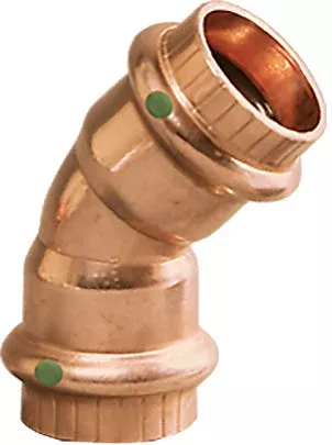 Viega 77033 1-1/4" x 1-1/4" ProPress Copper 45° Elbow