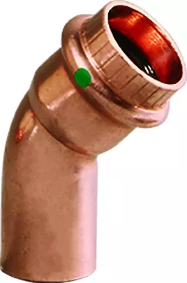 Viega 77637 1/2" x 1/2" ProPress Copper 45° Street Elbow