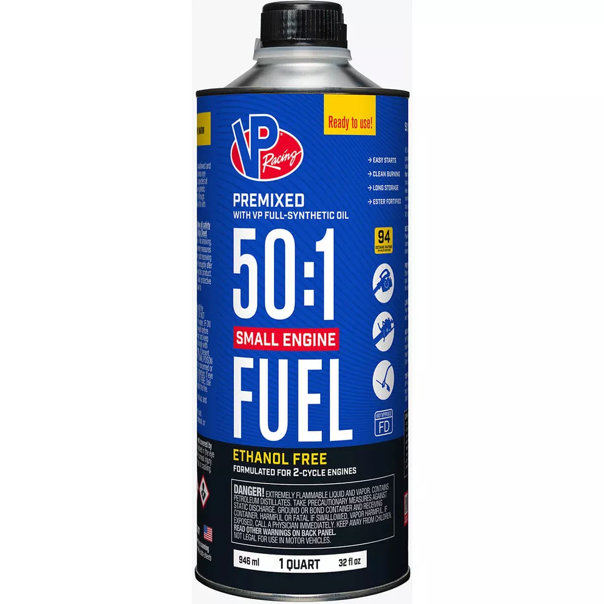 VP 50:1 2-CYCLEPREMIX SMALL ENGINE FUEL -QUART CAN