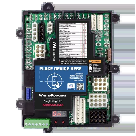 White-Rodgers 50M56X-843 Integrated Furnace Control Board, Universal Replacement