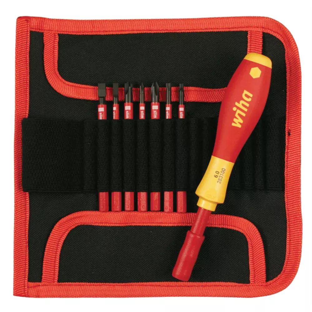 Wiha Tools 28391 8 Piece Insulated SlimLine Blade Set