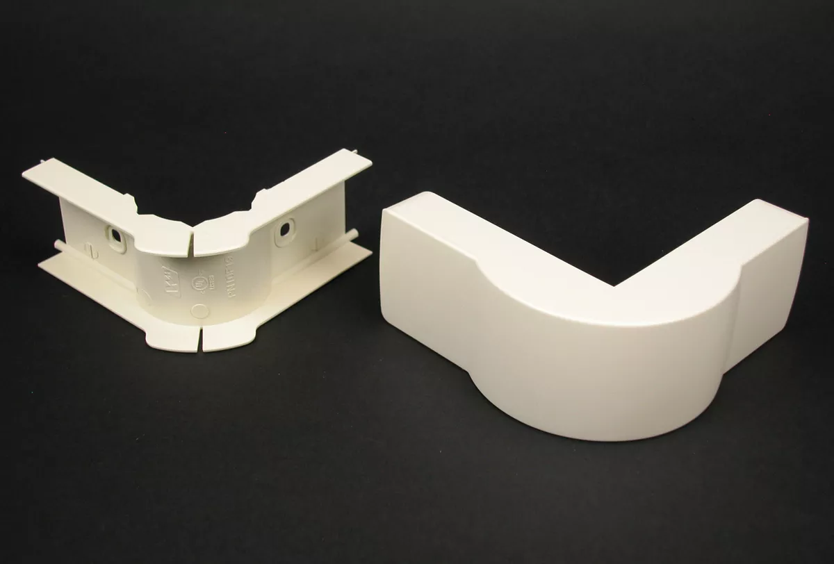 Wiremold PN10F19V Eclipse PN10 Radiused Extruded Elbow Fitting