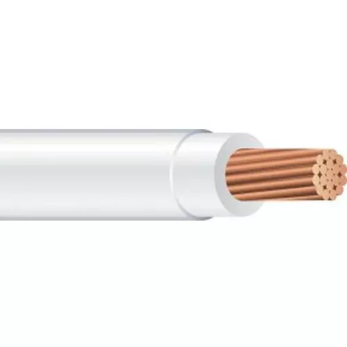 XHHW #8 Stranded WHITE Copper Wire (500ft Reel)