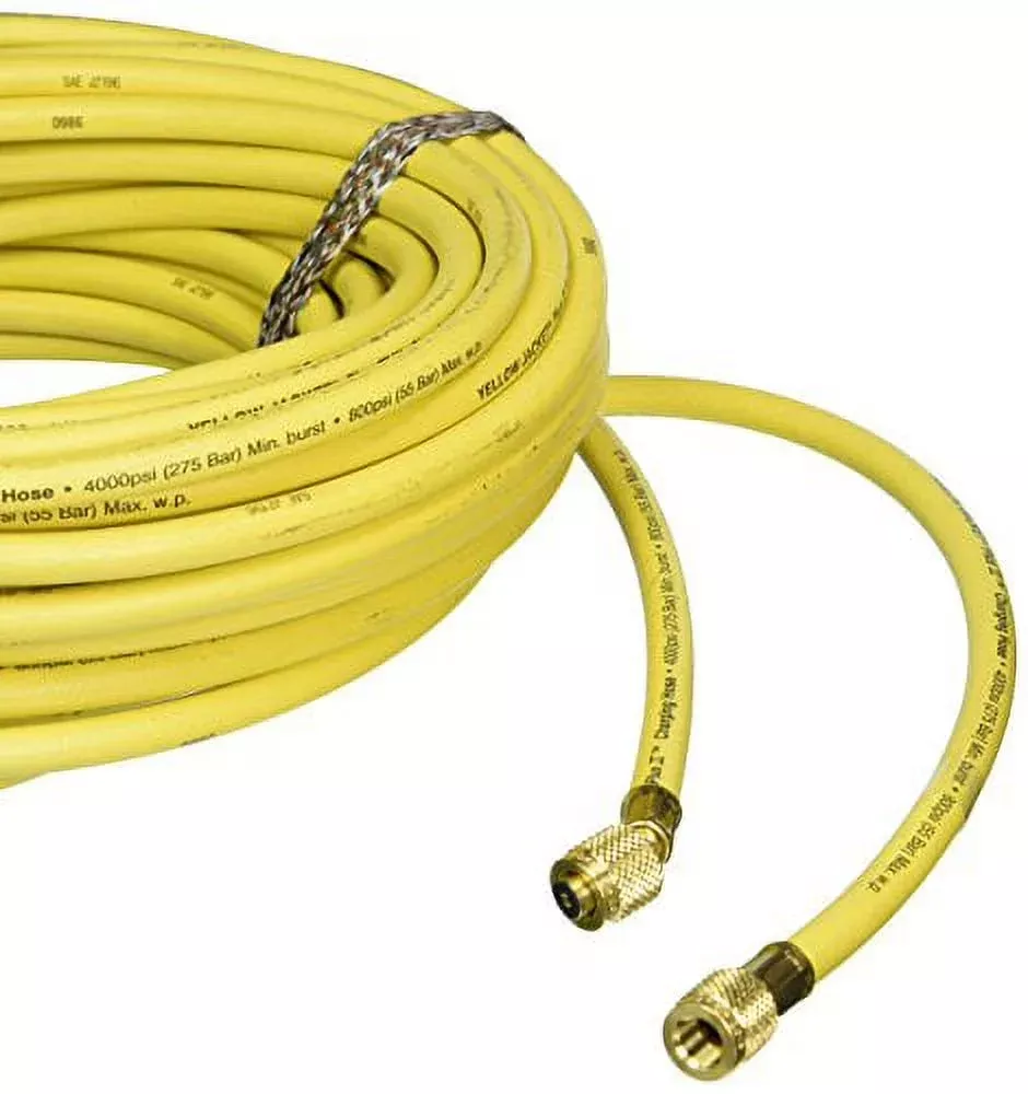 Yellow Jacket 21200 Yellow, HAV Standard Fitting, PLUS II™ 1/4″ Charging Hose, 100'
