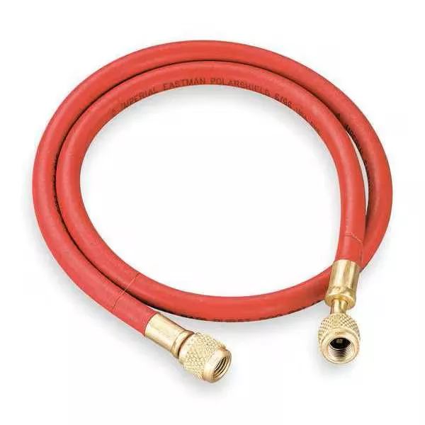 Yellow Jacket 21660 60", Red, HAV Standard Fitting, PLUS II™ 1/4″ Charging Hose