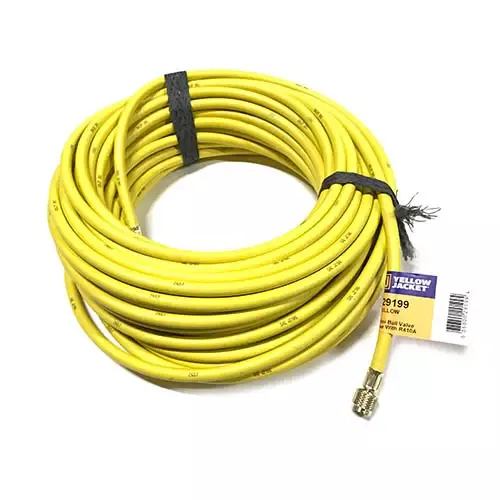 Yellow Jacket 29199 100′, compact ball valve, PLUS II™ 1/4″ hose, Yellow