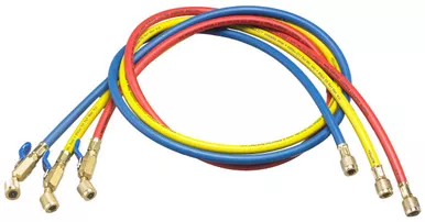 Yellow Jacket 29983 PLUS II 1/4" Compact Ball Valve Hose Set 36" - 3 Pack RYB