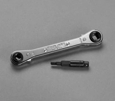 Yellow Jacket 60610 Service Wrench with 3/16" and 5/16" Hex Valve Key Adapter