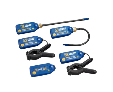 Yellow Jacket 67071 YJack Wireless Temperature and Humidity Kit with Temperature Clamps, Psychrometers, and YJack Path Range Extender