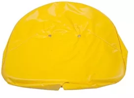 Yellow Vinyl Cushion Bottom with Foam Padding for Universal Tractor Seat Pan Applications