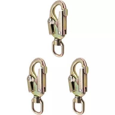 Zinc Plated USR-02-CS09B Steel Snaphooks (3-Pack) From PRO CLIMB